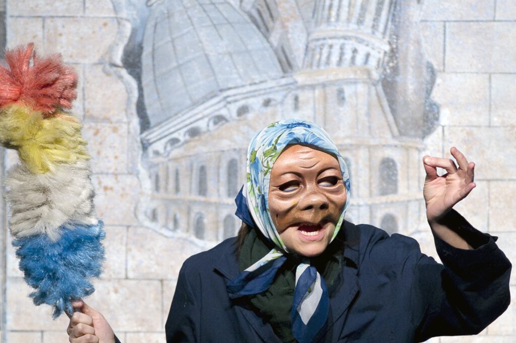 Doctor Horror background with Italian monuments